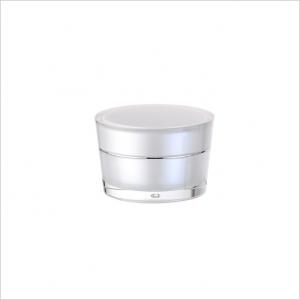 China Double Layer Jar Face Cream Plastic Empty Face Cream Jars 100g on sale
