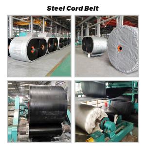 China Sealed Edge Stone Crusher Rubber Conveyor Belt 50m Length on sale