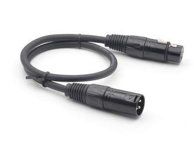  Black 3 - Pin Xlr Cable Stage Lighting Accessories For Stage / Christmas Light Manufactures