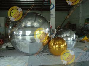  Christmas Decorative Large Helium Balloons Inflatable Mirror Double 0.3mm Manufactures