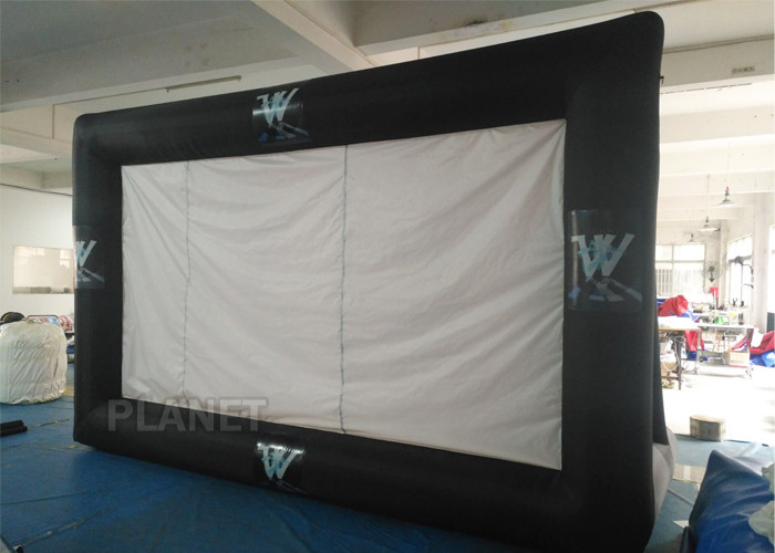  Portable Inflatable Projector Movie Screen Logo Printing EN14960 Approved Manufactures