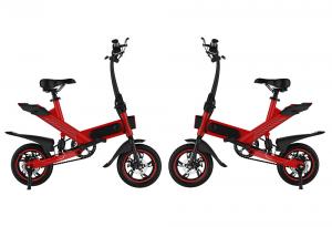 Fashionable Folding Road Bicycle , Adjustable Speed Small Electric Bicycle