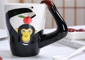 Coffee Shops Creative 450CC 9cmx11cm Gorilla Mug Manufactures