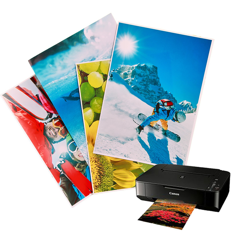 China 50 Sheets A4 High Gloss Photo Paper 180g 21cmX29.7cm For Printing on sale