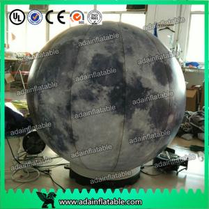  2m Customized Inflatable Moon Planet Decoration With LED Light Manufactures