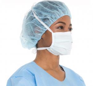  Hospital use PP Non Woven Disposable Flat Surgical Face Mask With Tie Manufactures