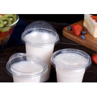 China Compostable Plastic Cups With Lids Transparent Disposable Sippy Cold Cups PLA PET Clear for sale