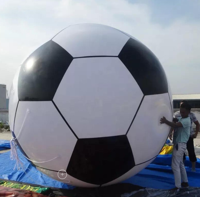  Soccer Shape Giant Advertising Inflatable Helium Balloon With Full Printing Manufactures