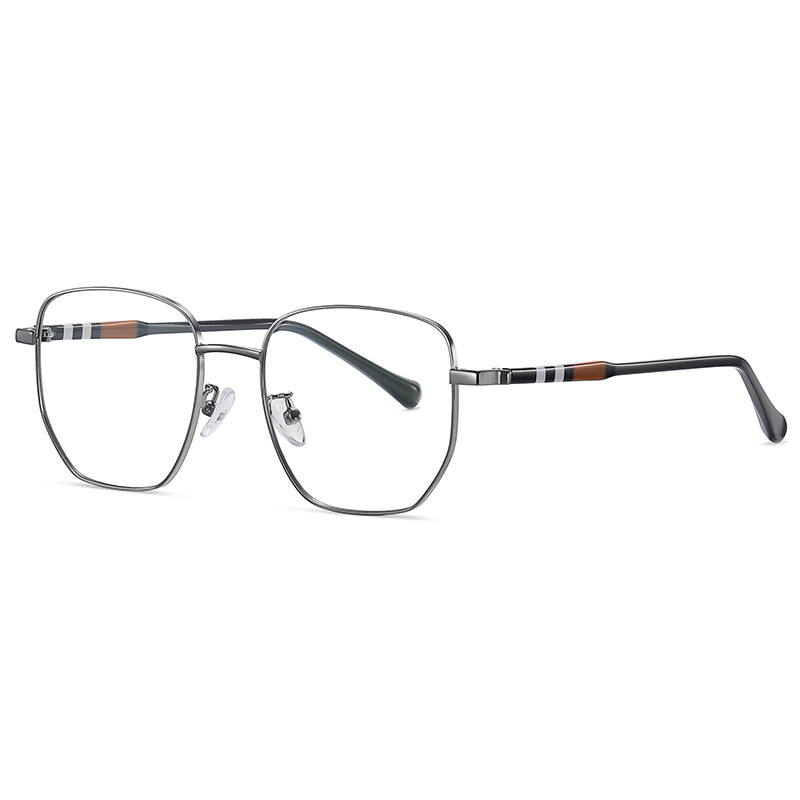  Transparent Lens Acetate Metal Glasses Large Frame Eyeglasses 5 Color Manufactures