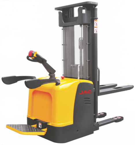 Warehouse 1.2 ton Ride Electric Stacker Truck Narrow Aisle Forklift Stepless Speed Control Alternating Current 1200Kg Manufactures
