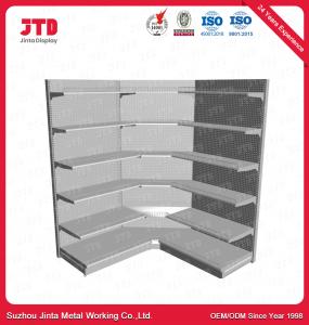 China OEM Gray L Shaped Corner Shelf 82in 6 Tier Corner Shelf on sale
