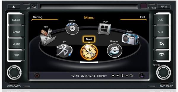 Quality Ouchuangbo automobile dvd radoio stereo VW Touareg 2003-2010 S100 plataform support 3 zone for sale