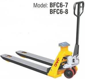  Manual Handle Pallet Truck With Scales , Hydraulic Pallet Jack High Accuracy Manufactures
