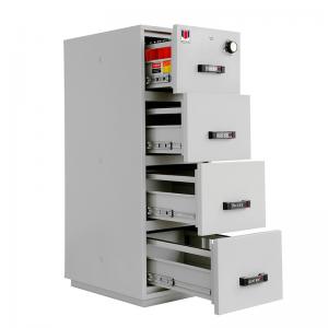 UL Vertical Metal Fire Resistant Filing Cabinets Fireproof 4 Drawers For Storing Documents