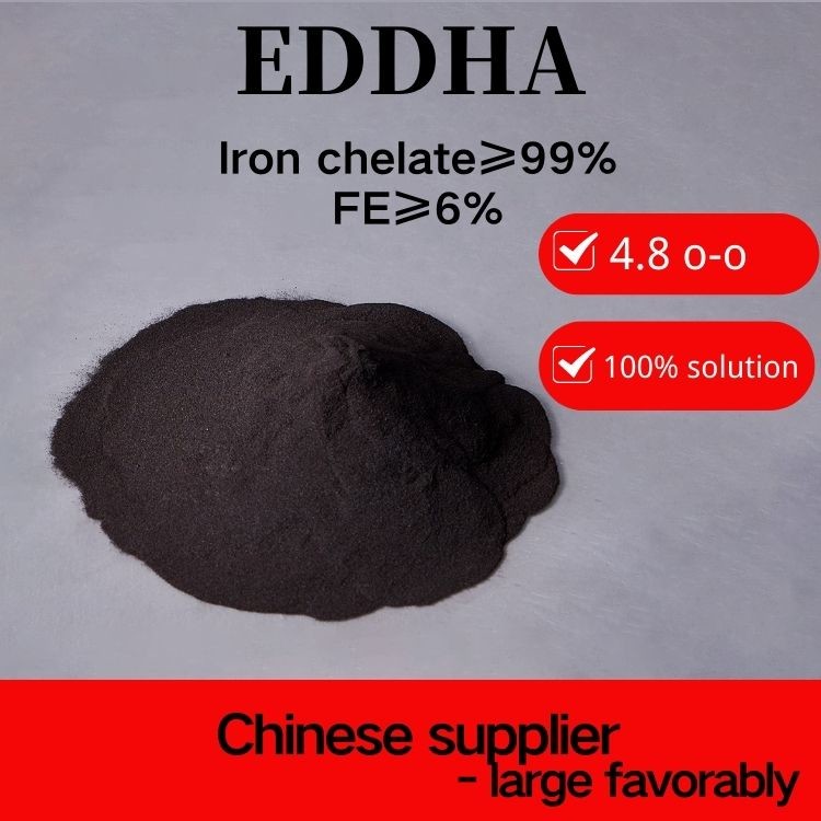  4.8 Orto-Orto Eddha Fe 6% Chelated Iron Powder 100% Water Soluble Organic Fertilizer Manufactures