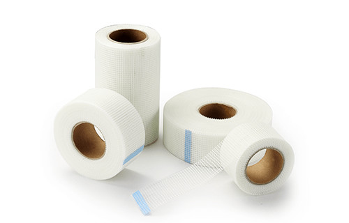 China Self Adhesive Glass Fibre Tape / Fibreglass Jointing Tape Used In Reinforcing Walls on sale