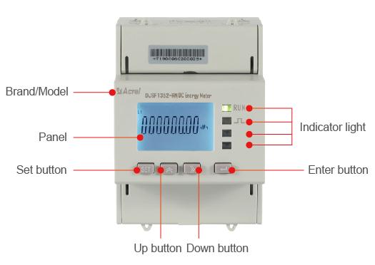ISO9001 Certified 0~999kwh DC Energy Meter For Solar System
