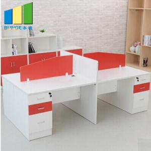 China Fashion 60mm Thickness Office Furniture Partitions / Staff Cubicle Workstation on sale