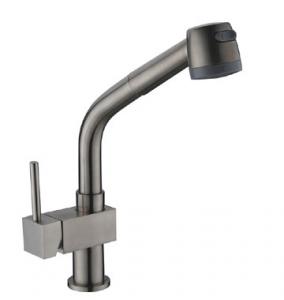  Pull-Out Kitchen Sink Water Faucet Brushed Nickle Finishing With Spray Water Manufactures