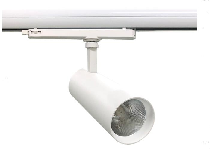  38 Degree LED Ceiling Track Lights 20w White Dimmable Lifud Driver 90RA IP20 Manufactures