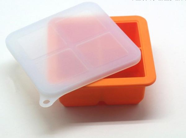 Quality Novelty new design FDA LFGB ice maker mould silicone Ice Cube Tray ice-tray for sale