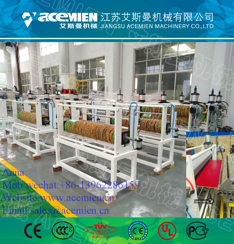  plastic glazed roof tile making machine PVC glazed roof plate extrusion line Manufactures