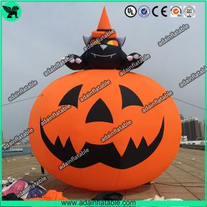  3M Party Inflatable Pumpkin / Halloween Inflatables With Smiling Face Manufactures