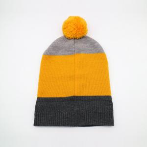  Lightweight 58CM Knit Beanie Hats For Winter Season In Black Grey Yellow Manufactures