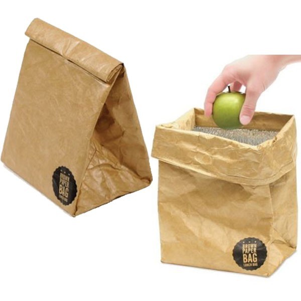 China Brown Paper Insulated Aluminium foil tyvek thermal lunch bag on sale