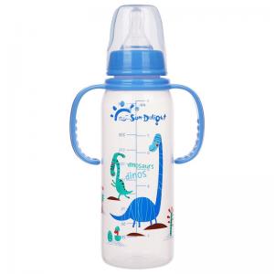 China 9oz Odorless BPA Free Newborn Baby Feeding Bottle Double Handle on sale