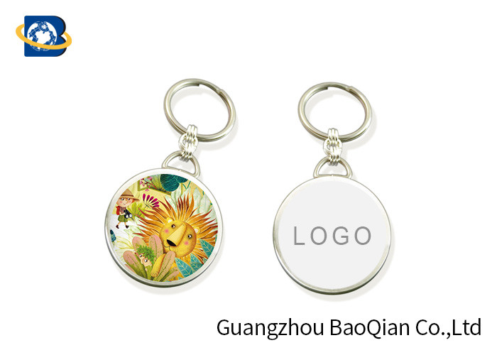  Cute Aniaml Image Lenticular Keychain 3D Effect Customizes Key Ring Eco - Friendly Manufactures