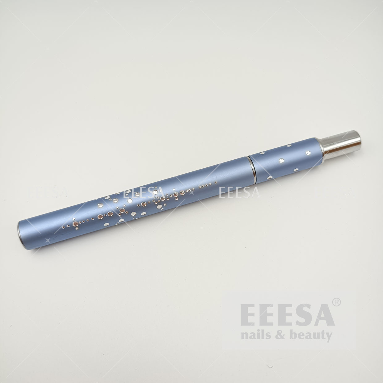  oem round oval crimped blue metallic handle pure kolinsky art nail acrylic brush Manufactures