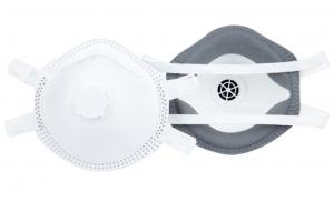  White Disposable Respirator Mask , FFP2V Dust Mask For Industrial Field Manufactures