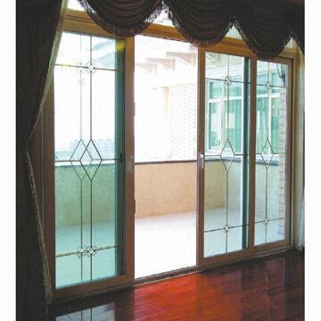 China Sliding glass doors with sound insulation and heat insulation on sale