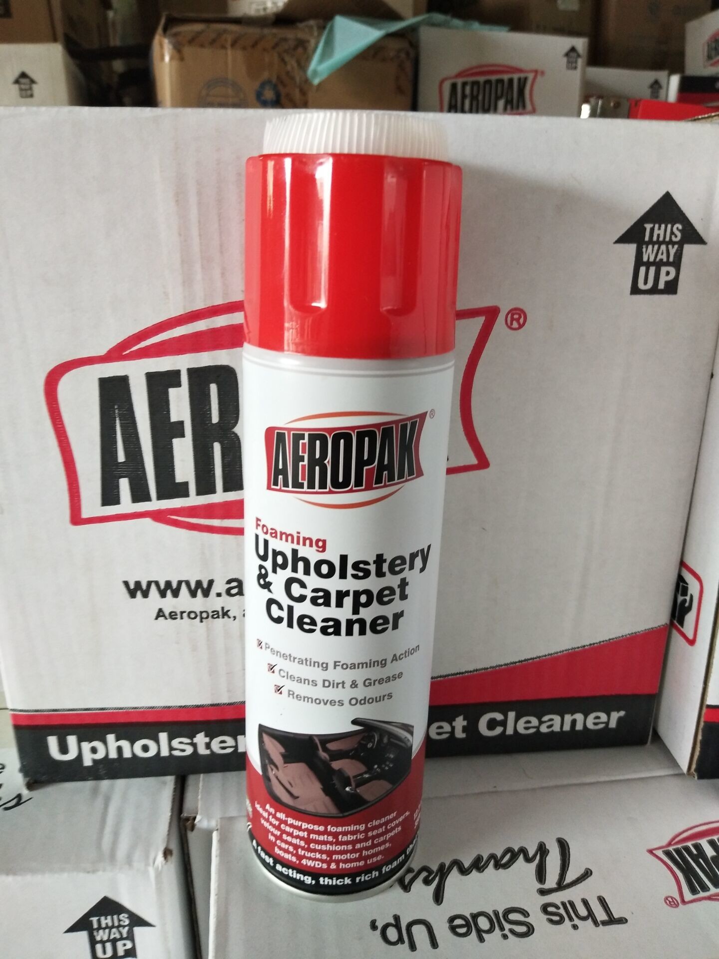  Aerosol Cleaner Spray Foam Cleaner , Car Dashboard Polish Products LPG Propeller Manufactures