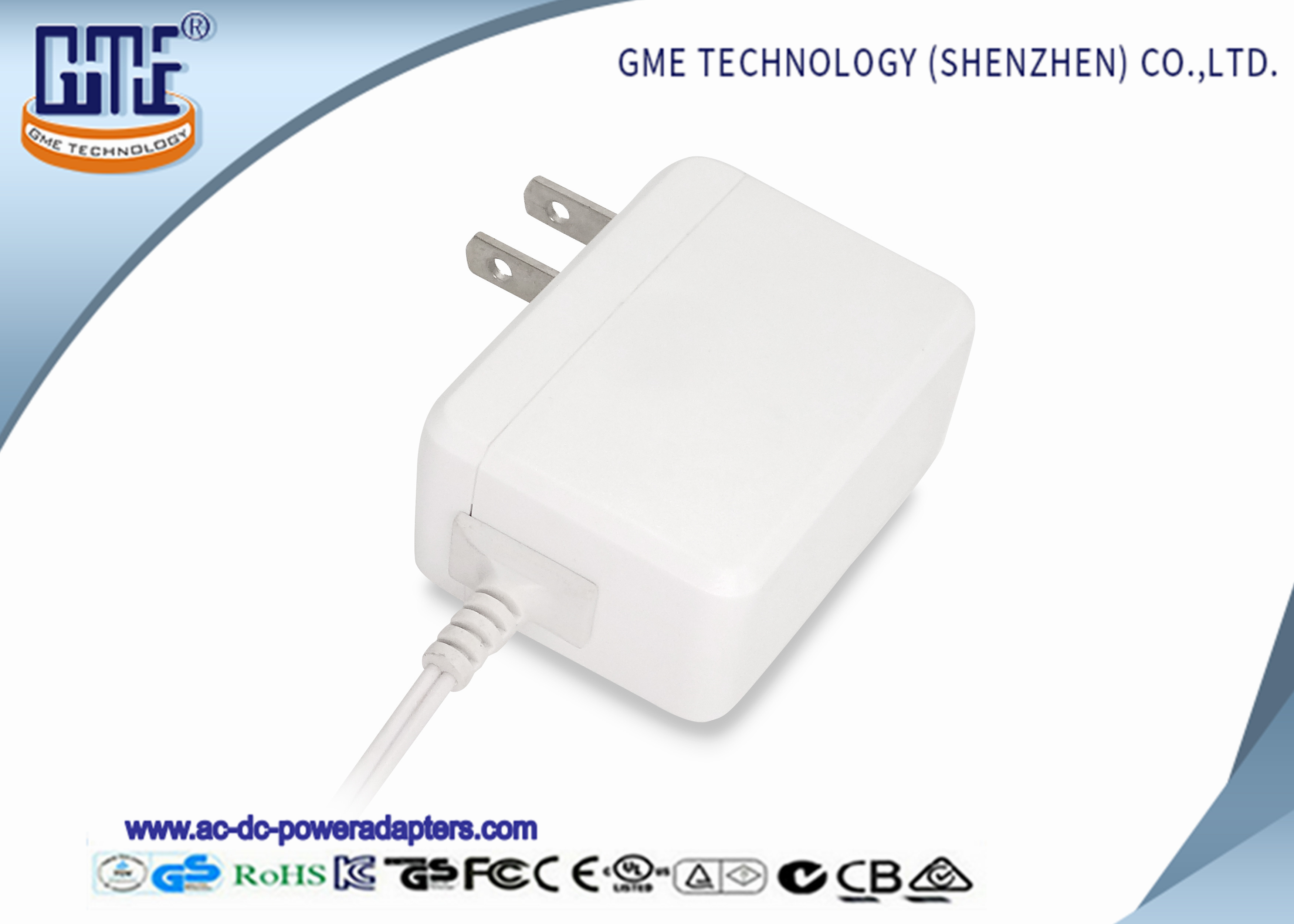  Briliant White 2 PIN 5V 2A Wall Mount Power Adapter with UL FCC PSE Mark Manufactures