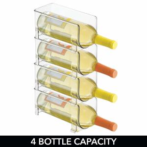  Heavy Duty PMMA Acrylic Bottle Rack Food Safe For Kitchen Refrigerators Manufactures