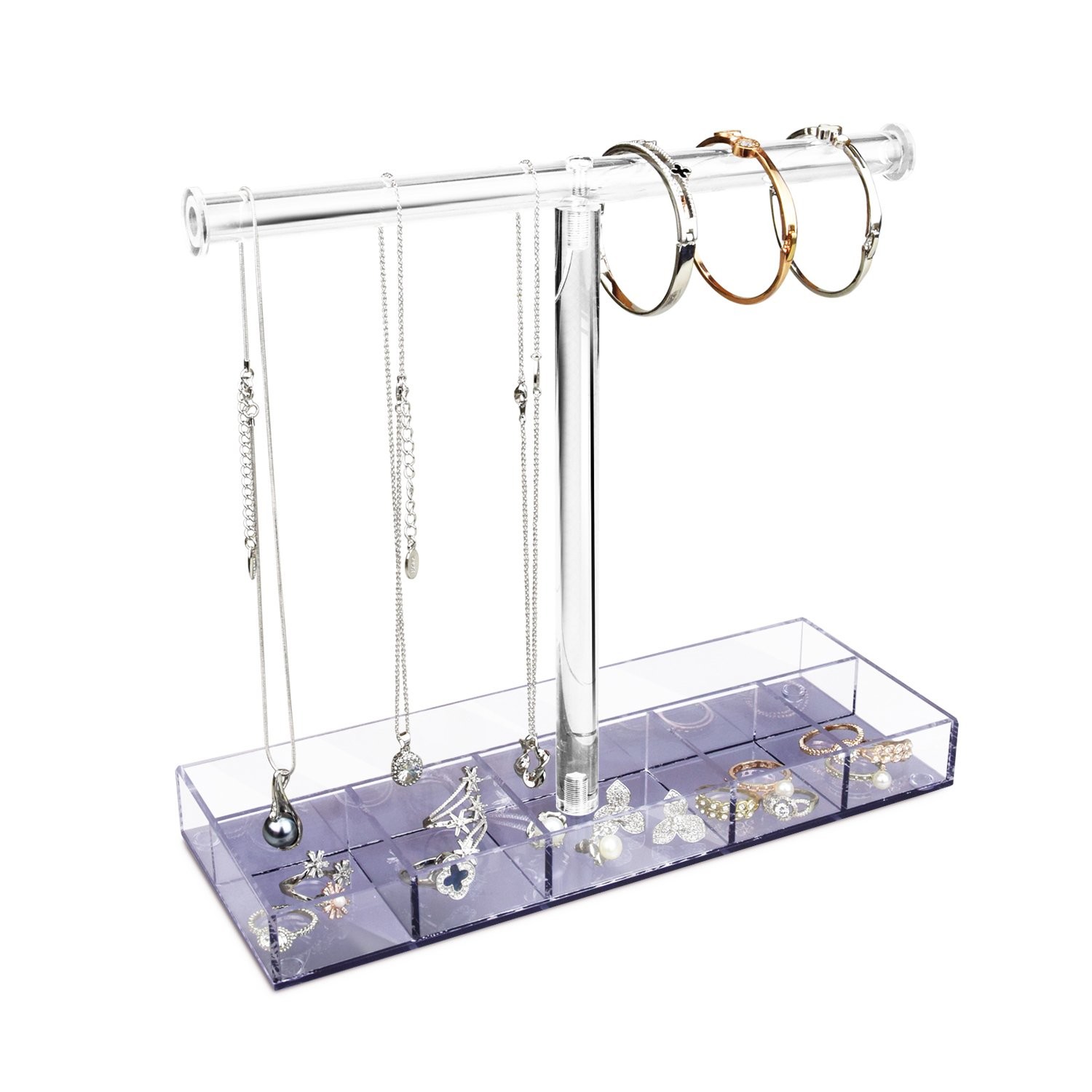  Transparent ROHS Acrylic Jewelry Display Bracelet Ring Holder Plate Manufactures