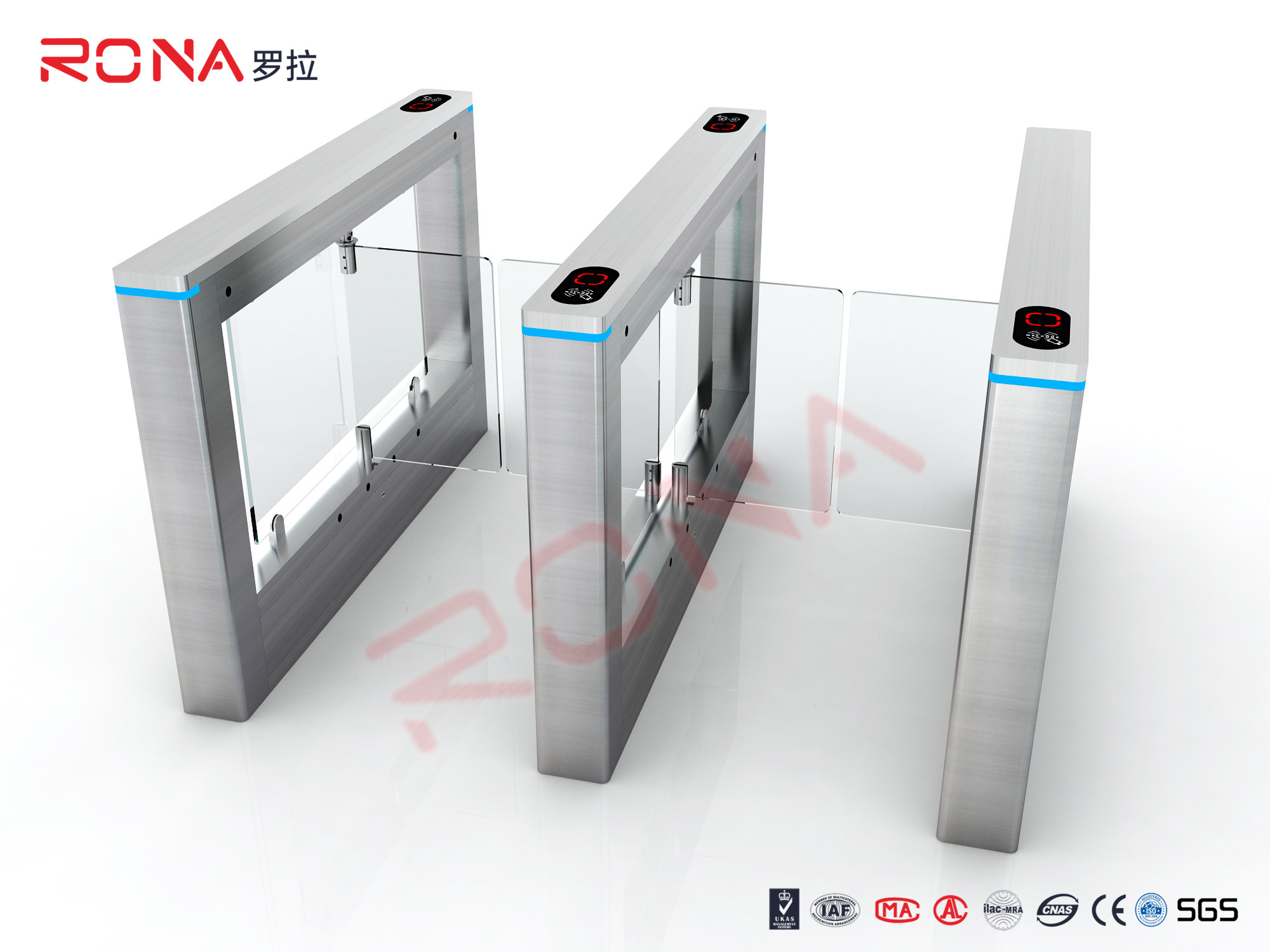  Access Management Slim Turnstile Automatic Swing Gates With Ticketing System Manufactures