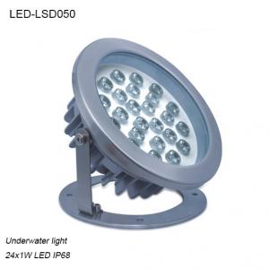  High efficiency 24W φ215xH221mm exterior IP68 LED Underwater light Manufactures