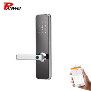  5 Star Magnetic Keypad Entry Door Lock Mechanical Key Free Software Password Manufactures
