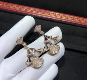  sophisticated 18K Gold Diamond Earrings , Bulgari Divas Dream Earrings Manufactures