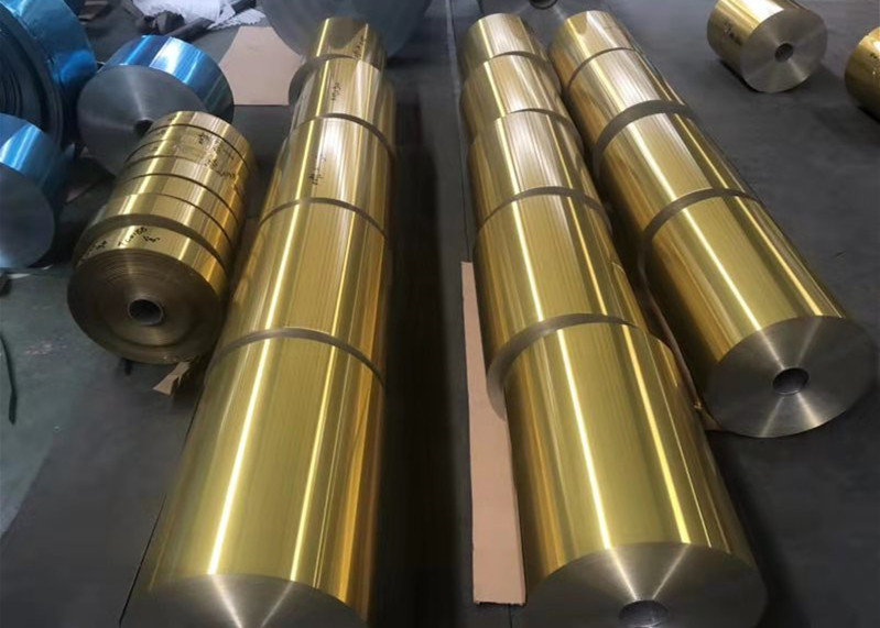  8011 Hydrophilic Golden Heat Exchanger Aluminium Foil Roll Air Conditioner Fin - Stock Manufactures