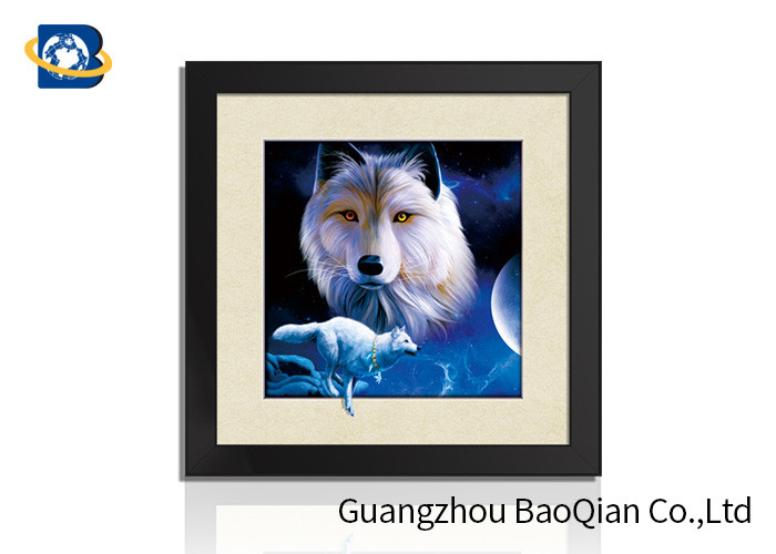  Decorative Animal Design 5D Pictures / Lenticular Image Printing Service PS Frame High Definition Manufactures