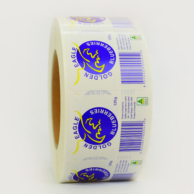 Buy cheap Fruit Custom Adhesive Labels Blueberries Barcode Labels Stickers ISO14001 from wholesalers