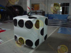  White Fireproof Cube Helium Filled Balloons For Outdoor Advertisement Manufactures