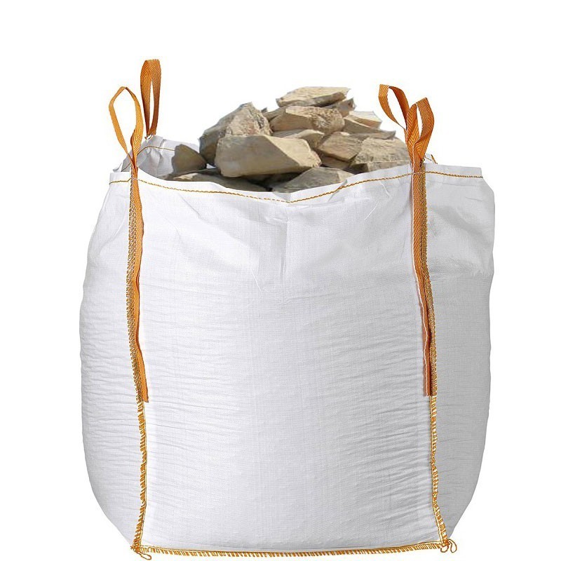 China 1300kg Industrial FIBC Bulk Bag Construction Big  Bags Polypropylene Jumbo Bags Anti-UV  Cement Sand Gravel Transport on sale