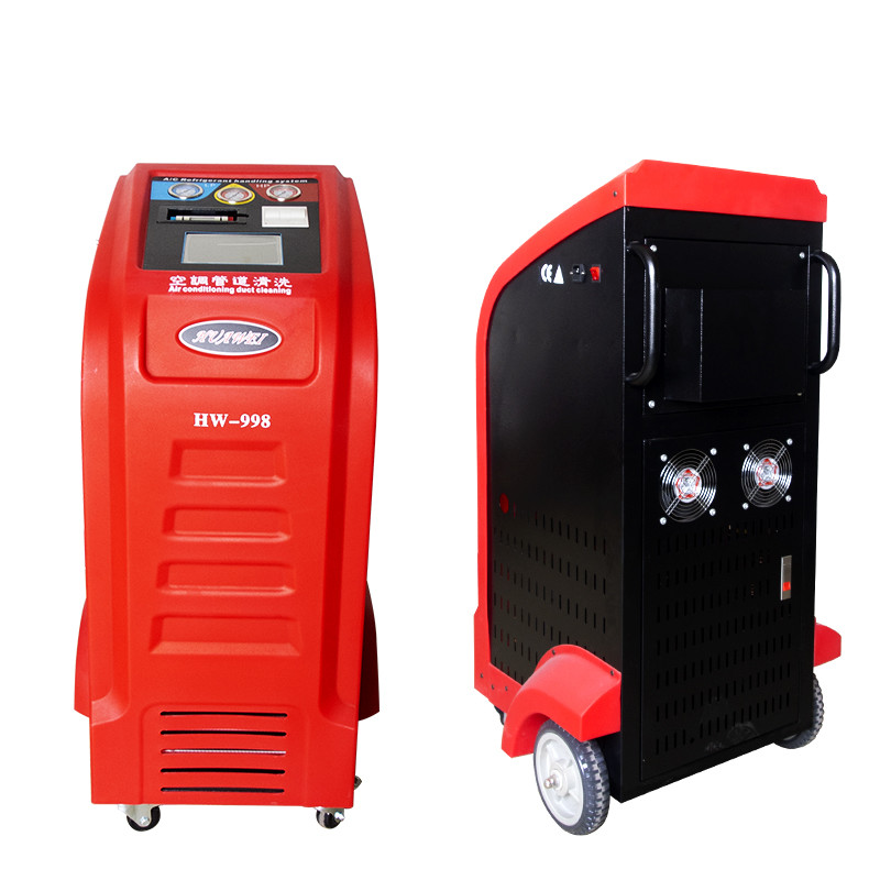 Buy cheap Red R410a Refrigerant Recovery Car AC Service Station 1HP CE Certificate from wholesalers