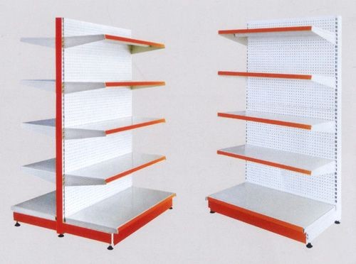  White 5×1000 mm Layers Shelf Metal Display Shelf Supermarket Display Stands Manufactures