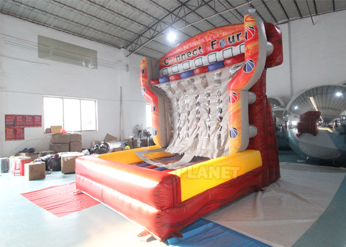  Giant Party Rental Inflatable Connect 4 Basketball Game Target Shooting Inflatable Basketball Hoop Manufactures